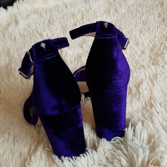Sam Edelman Purple Ankle Strap Sandal Heels Prom - Picture 5 of 7
